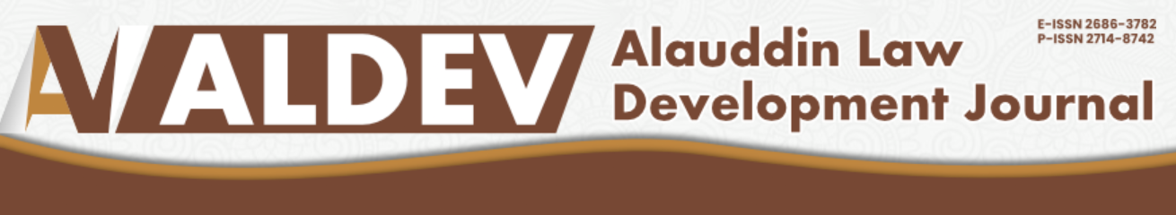 ALAUDDIN LAW DEVELOPMENT (ALDEV) JOURNAL